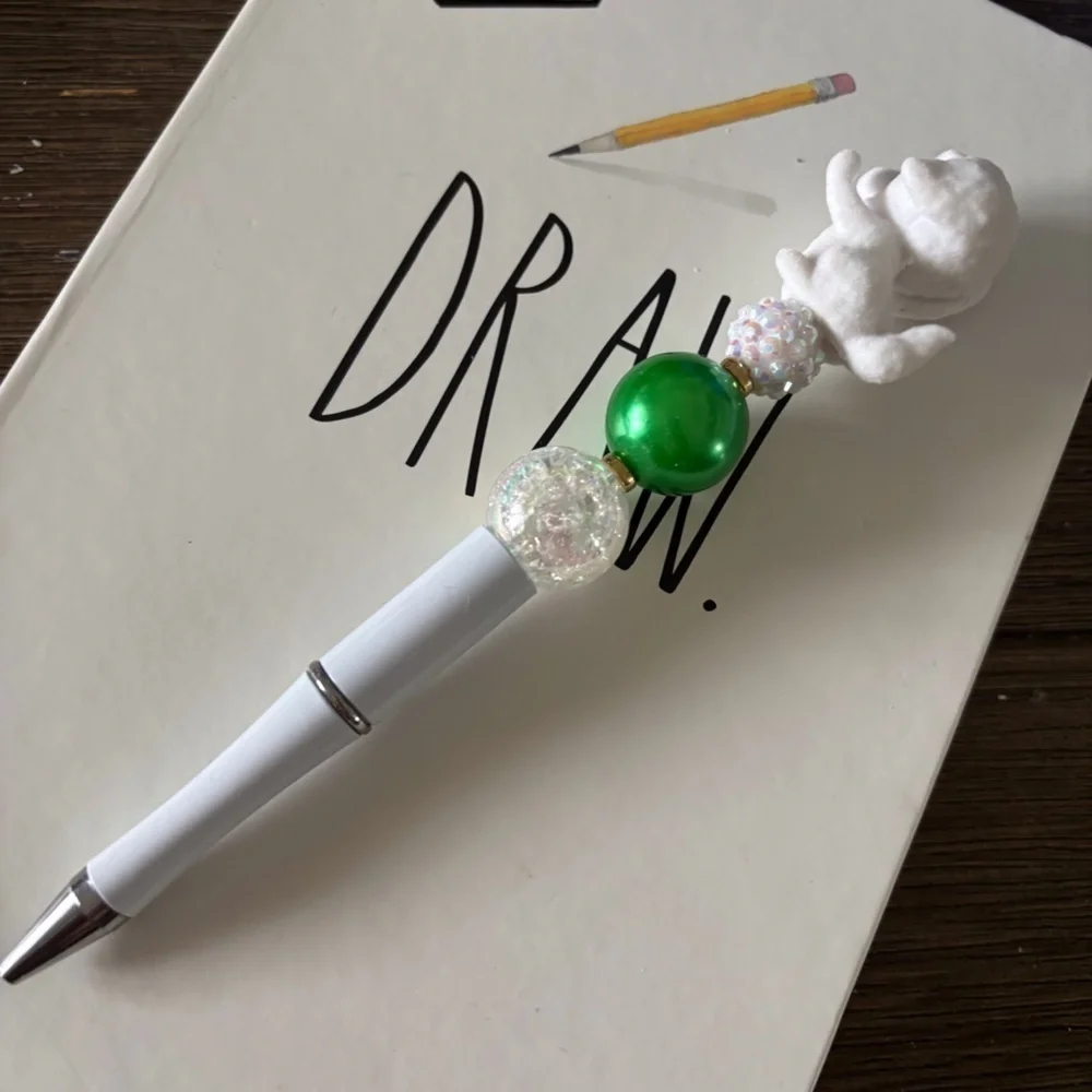 Puppy in my Pocket: Carmella maltipoo dog handmade pen